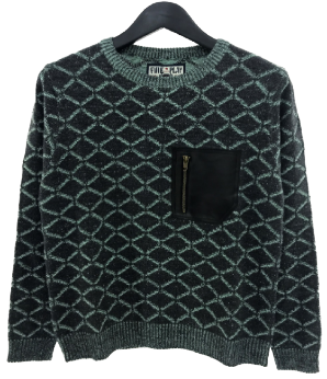 Mens Sweater with 85% Acrylic 15% Wool,